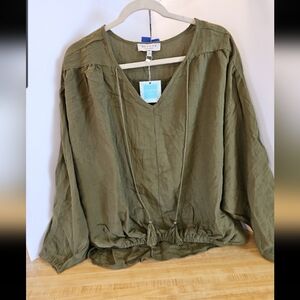 Hayden olive green blouse